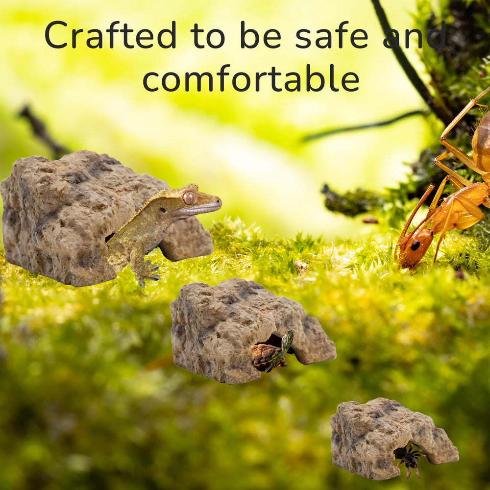 Repticircle reptile hide for ball python cave in compact corner
