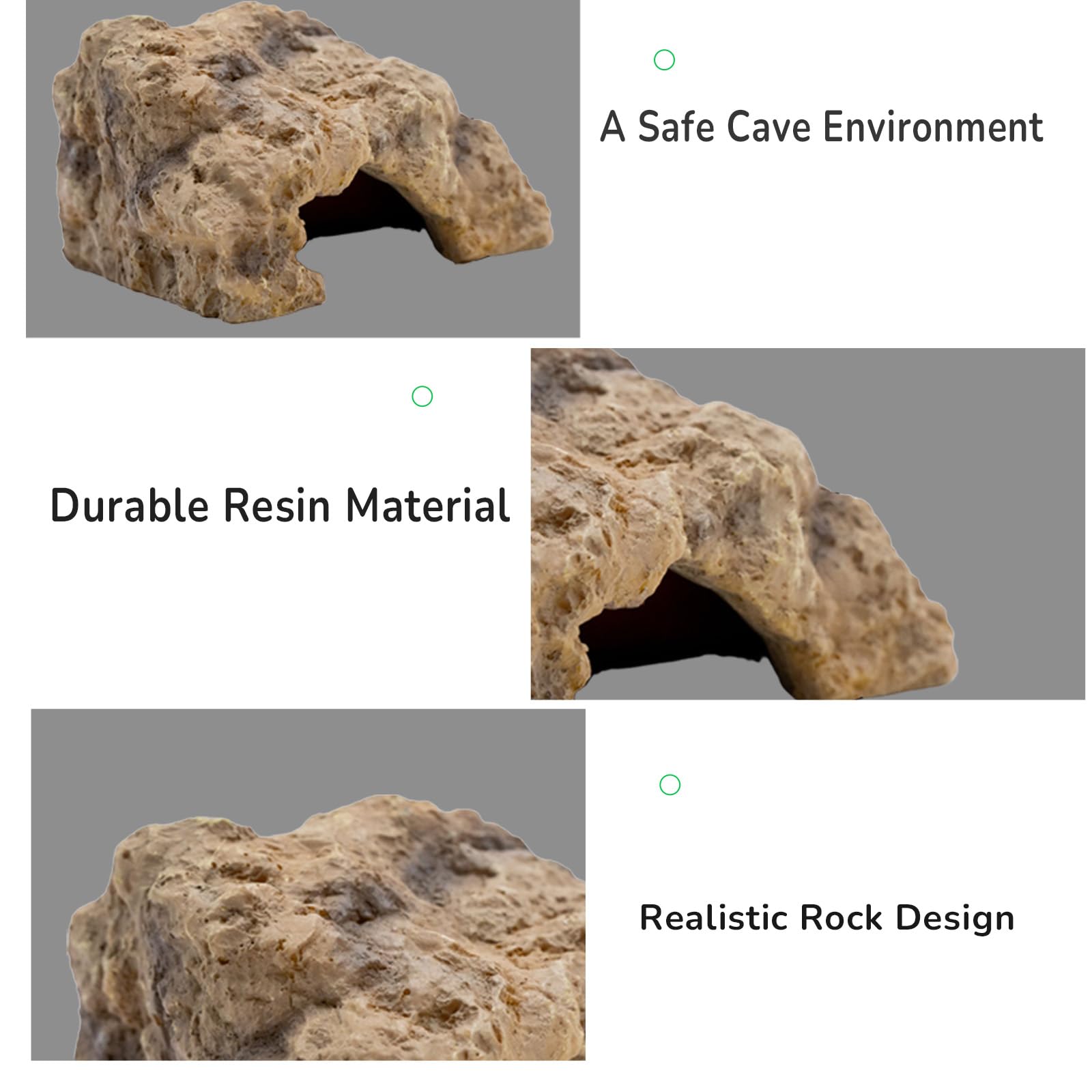Repticircle reptile hide for bearded dragon habitat with smooth edges