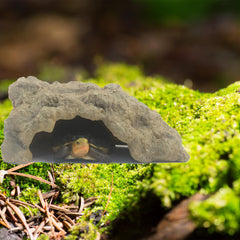 Repticircle reptile hide for tortoise shelter, durable resin
