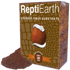 ReptiEarth fluffy coconut fiber bedding for nesting and burrowing in terrariums.