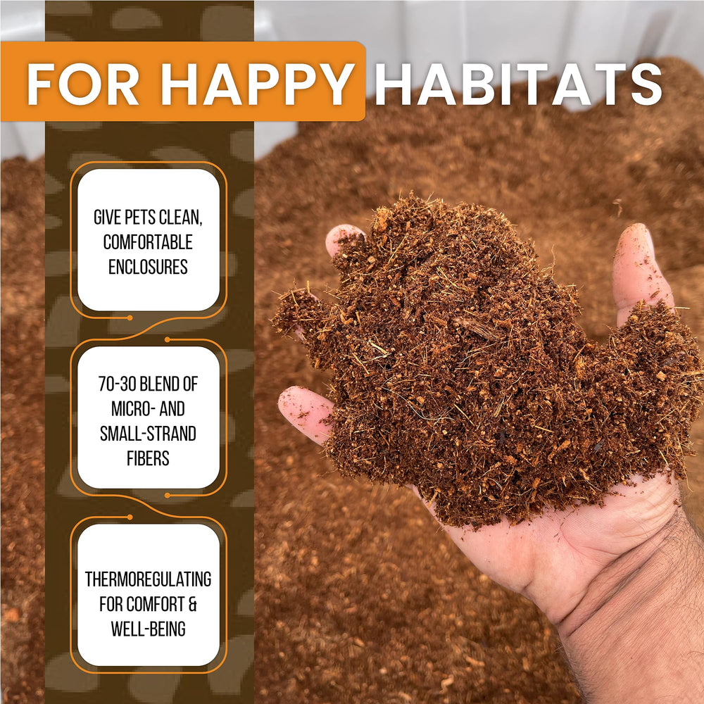 ReptiEarth triple-washed bedding minimizes residue for clean enclosures.