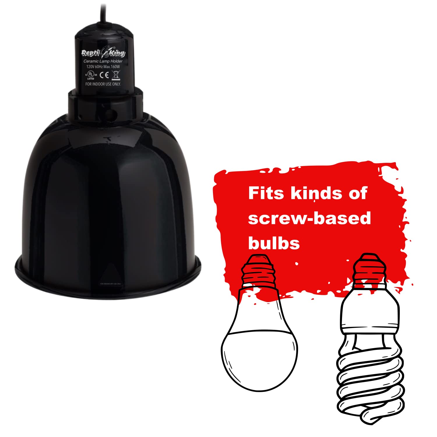 ReptiKing bulb compatibility chart highlighting multiple bulb types
