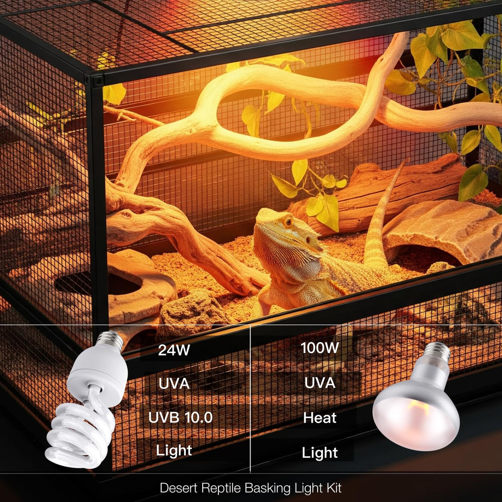 ReptiKing e26-base-setup shows easy installation for reptile fixtures.