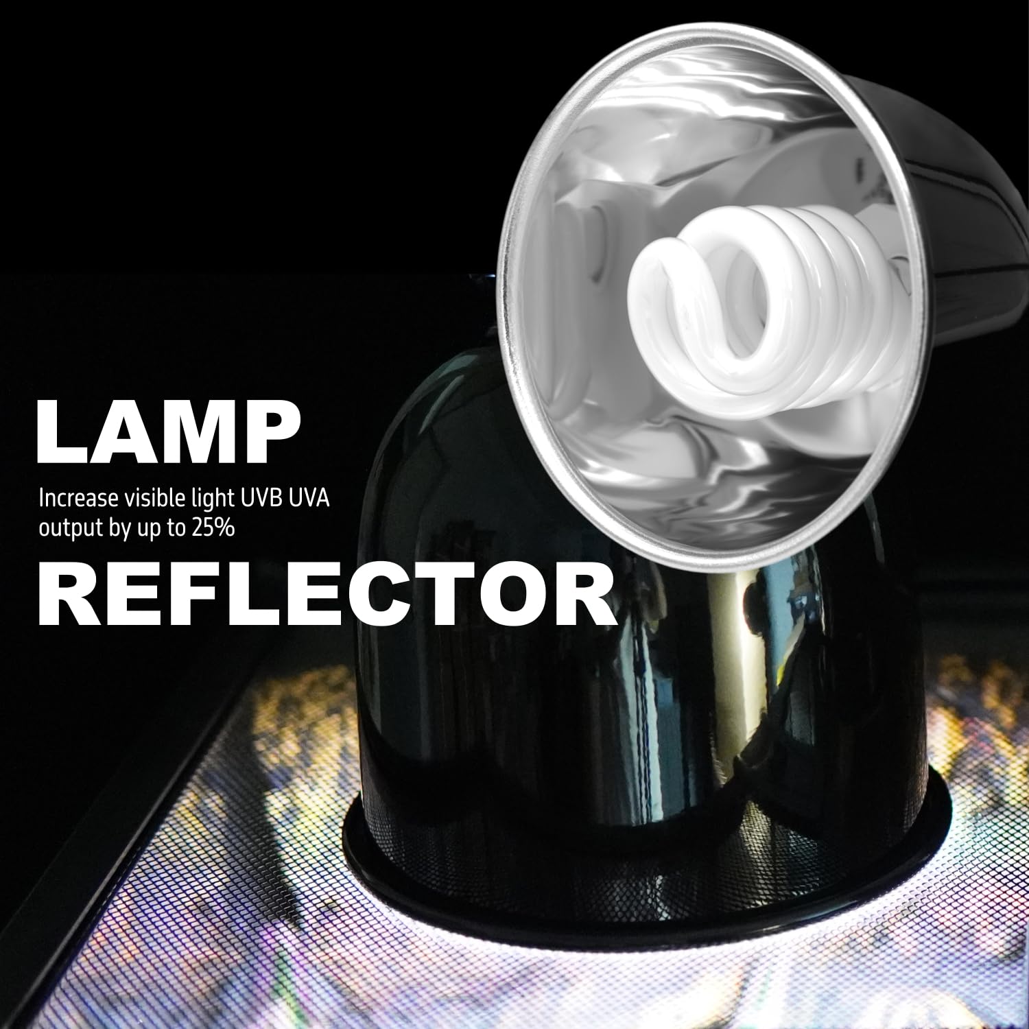 ReptiKing on/off switch and 6 ft cord for easy control.