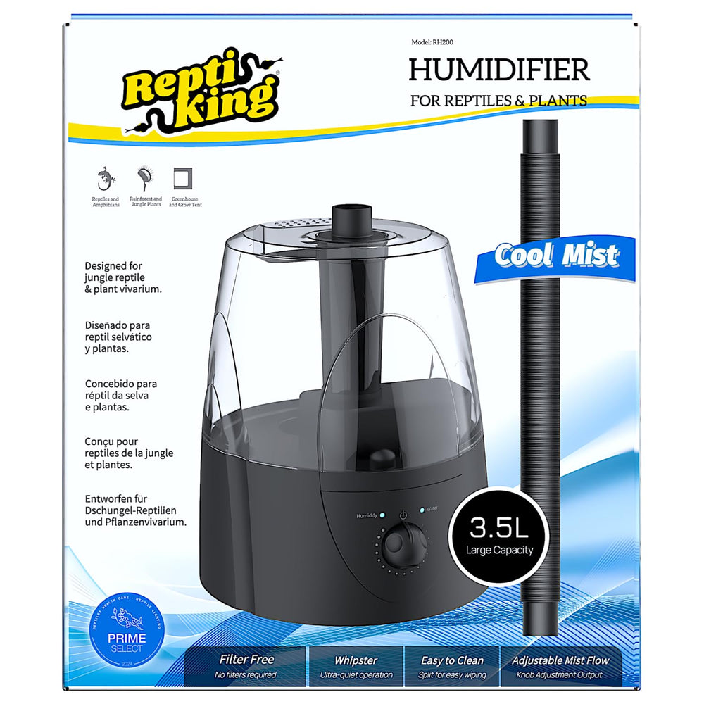 ReptiKing reptile fogger with 3.5L reservoir for stable terrarium humidity