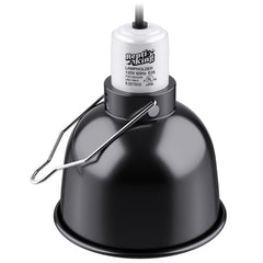 ReptiKing Reptile Light Dome front view with enhanced heat and UVA output.