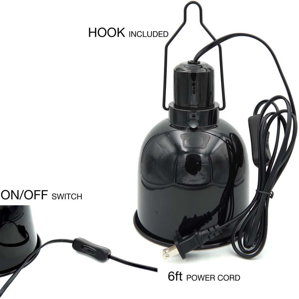 ReptiKing UL-listed ceramic socket with E26 interface for secure bulbs