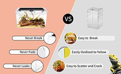 Reptile Growth Terrarium 360-view for easy pet observation.