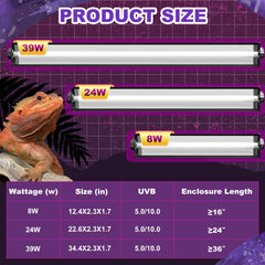 Reptispa T5 HO UVB kit reflective layer boosts UVB output