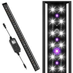 REPTITRIP 27-inch LED UVB light mounted over enclosure for balanced exposure