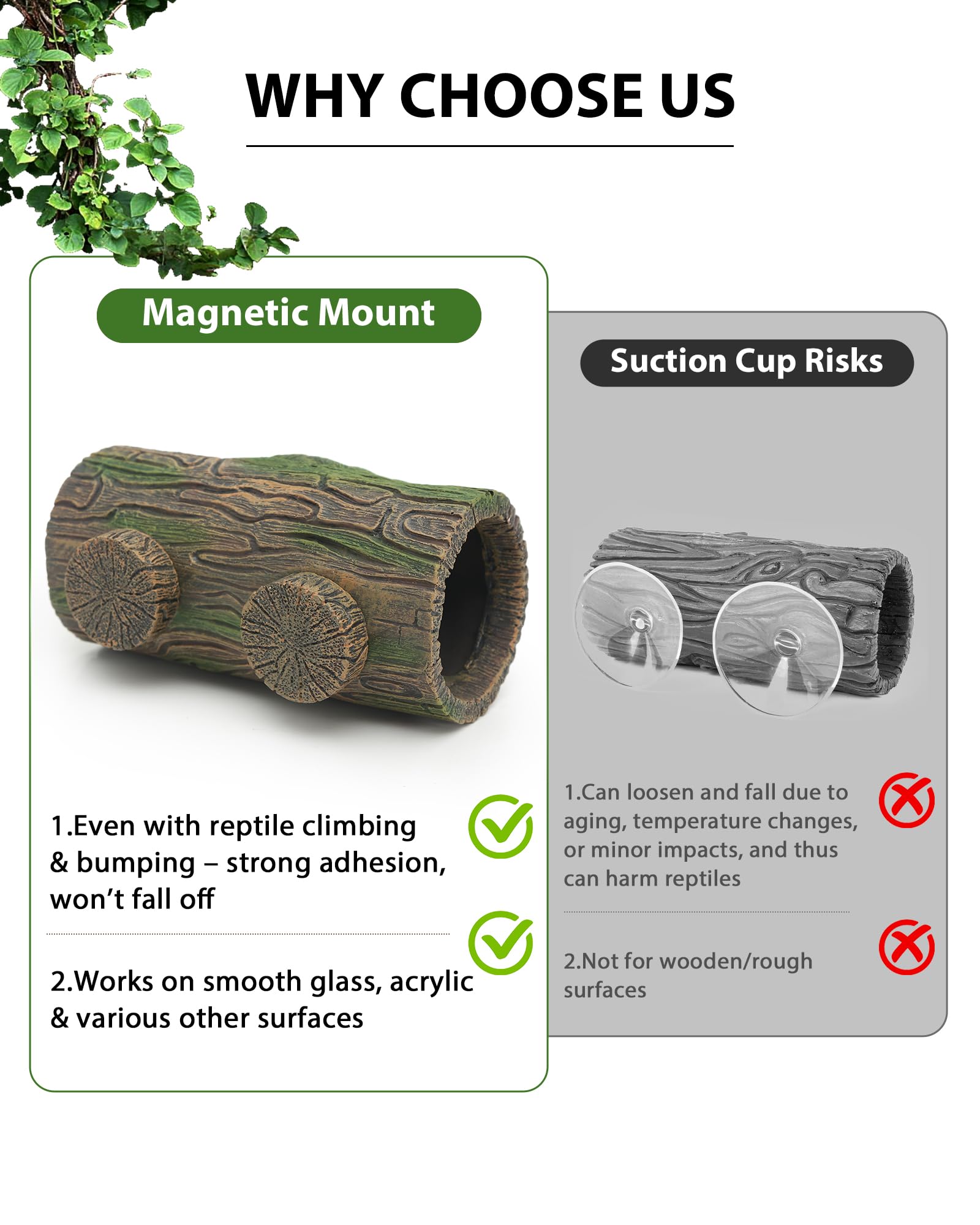 REPTITRIP crested gecko habitat hide adds natural décor while providing shelter.
