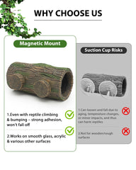 REPTITRIP crested gecko habitat hide adds natural décor while providing shelter.