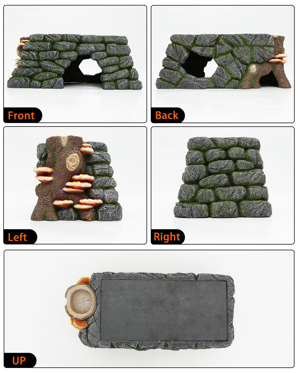 REPTITRIP habitat decor features rock texture and moss for natural ambience