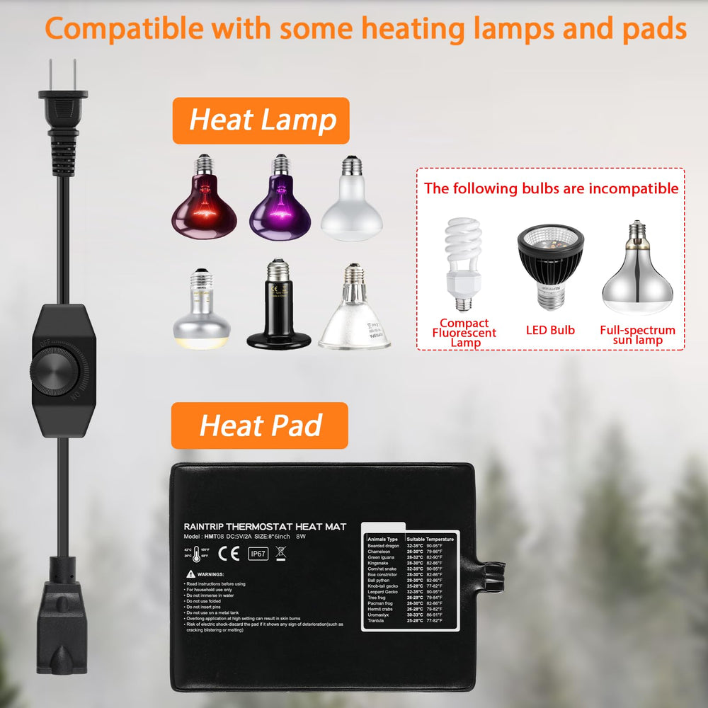 REPTITRIP heating pad compatibility supports steady reptile warmth