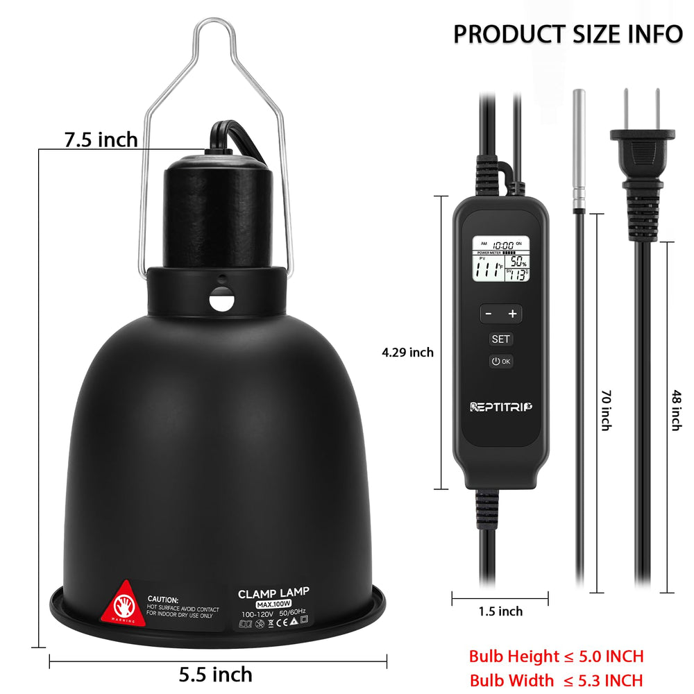 REPTITRIP warning label turns red when surface temp rises