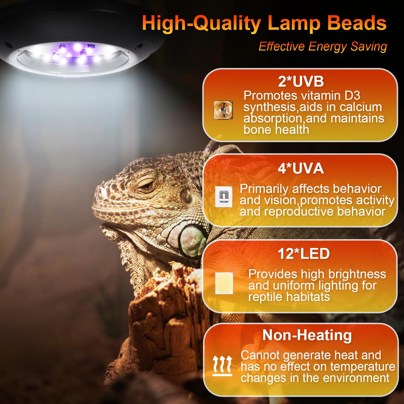 REPTITRIP UVB light mounts on top of various enclosure materials.