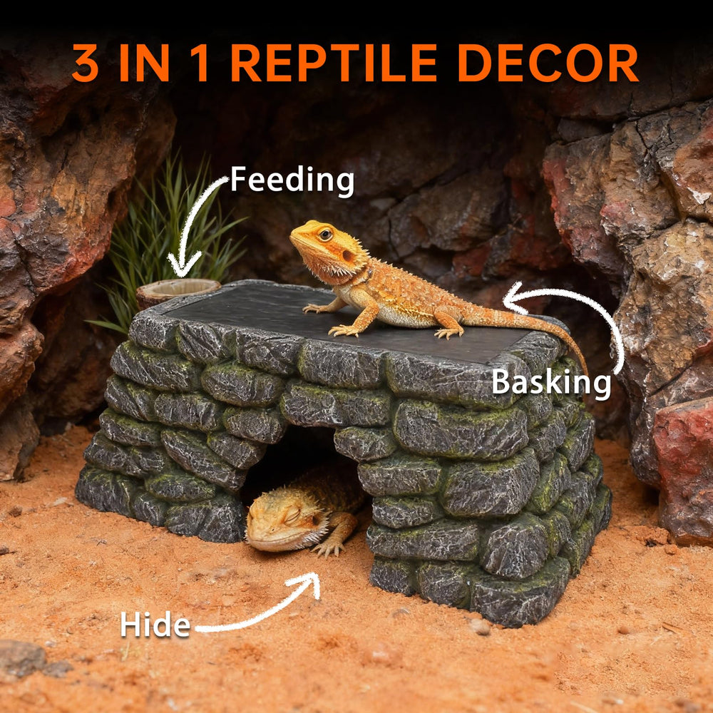 REPTITRIP natural slate heat conductor evenly distributes warmth