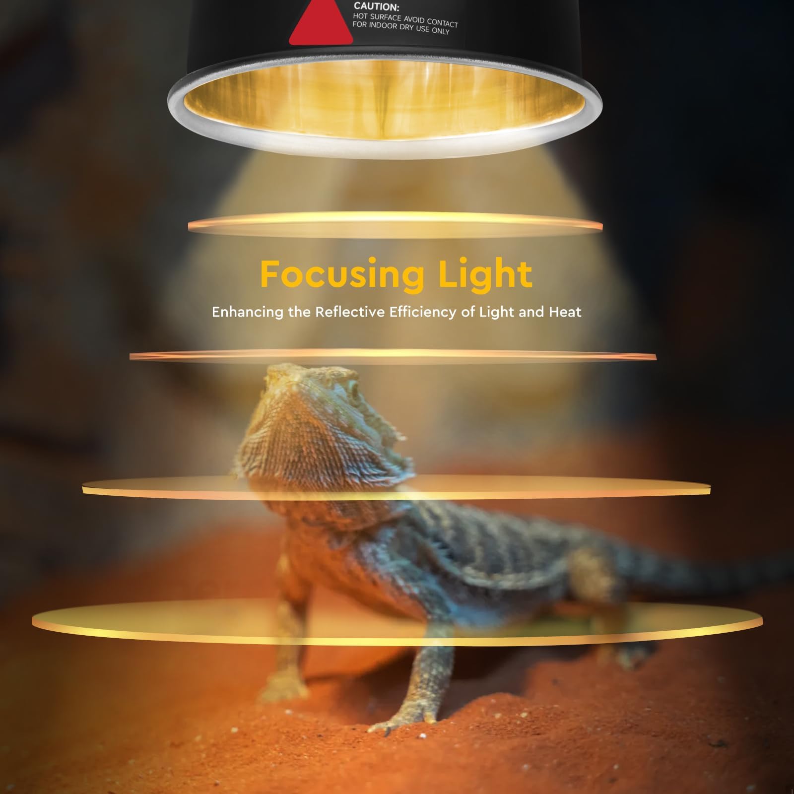 REPTITRIP precision polished reflector boosts brightness and UVB output