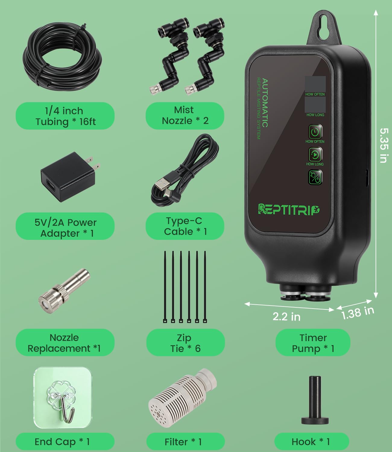 REPTITRIP troubleshooting tip helps restart pump by adding water