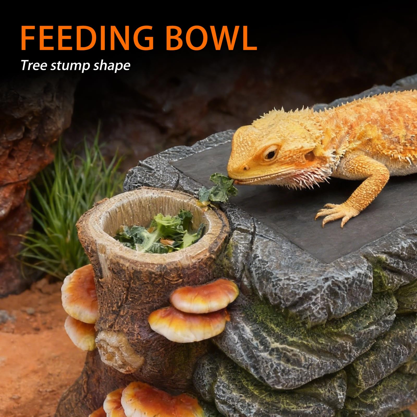 REPTITRIP resin construction withstands heat from reptile lamps