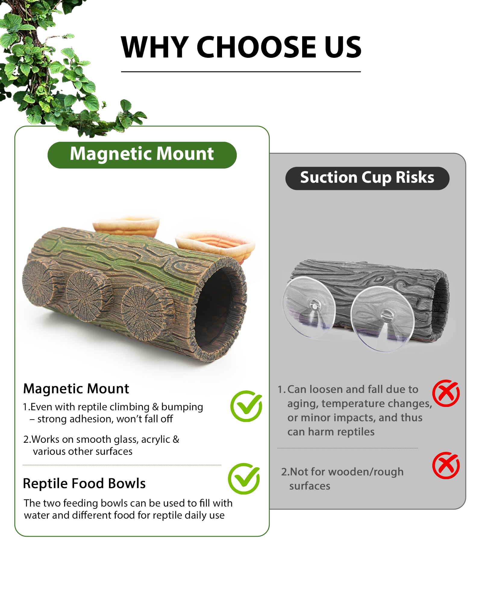 REPTITRIP safe resin material edge detail highlights pet-friendly design.