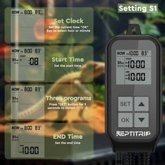 REPTITRIP temperature sensor close-up highlighting ±2°F accuracy