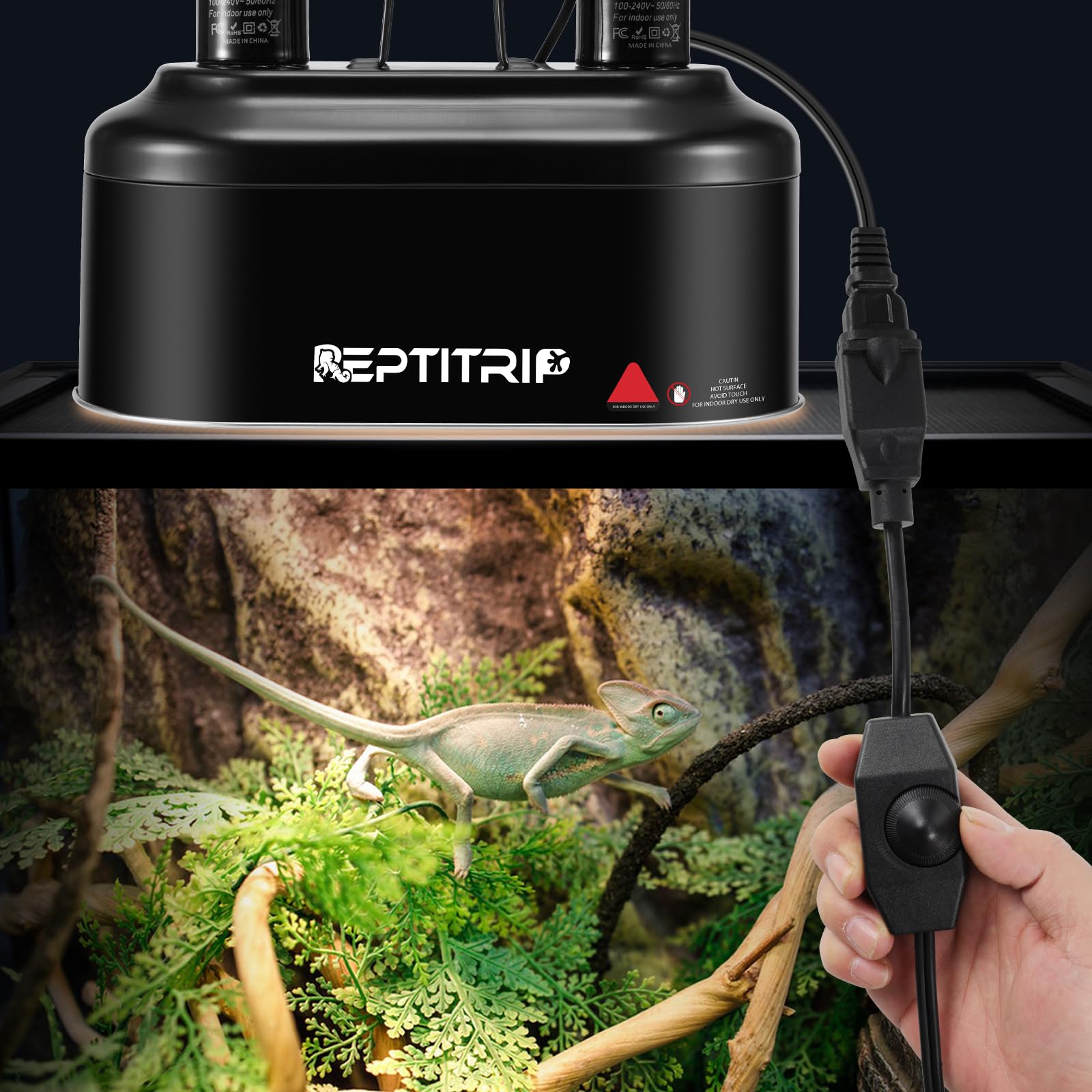 REPTITRIP thermostat 200W max delivers reliable heat for pads and lamps