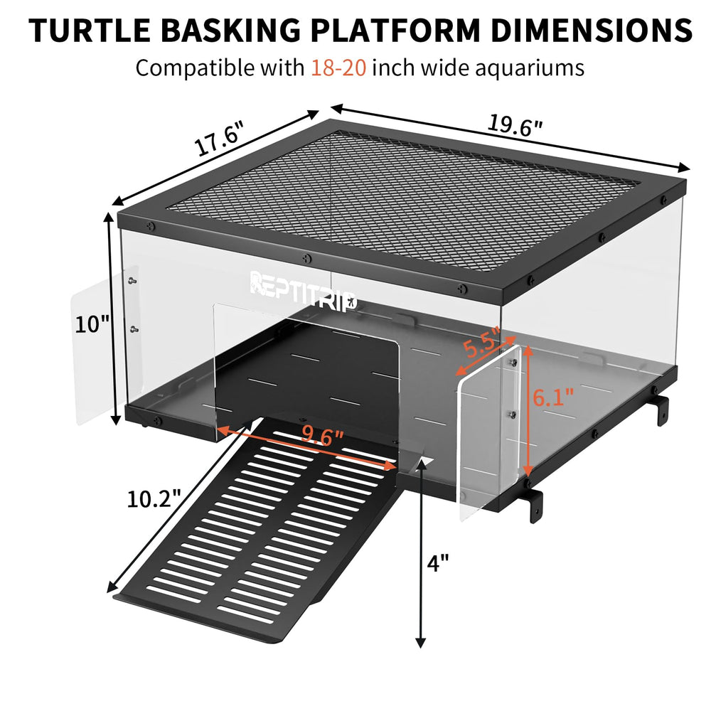 REPTITRIP Anti-slip ramp with included mat supports secure climbing