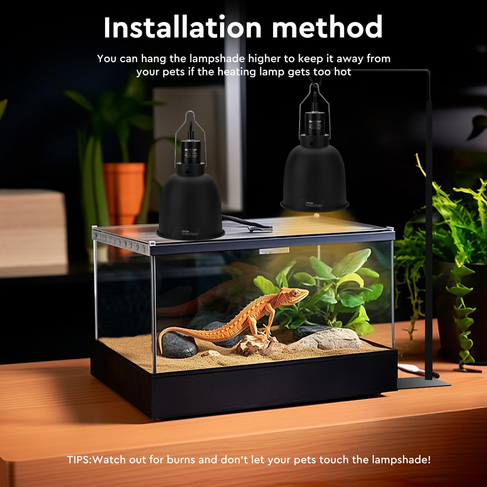 REPTITRIP UL listed ceramic socket ensures safe durable connections