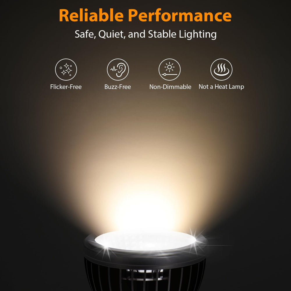 Closeup of REPTITRIP UVB Light showing aluminum housing and spectrum LEDs
