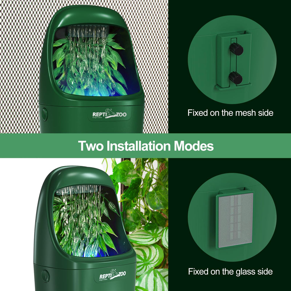 REPTIZOO ABS-safe material shown for terrarium use