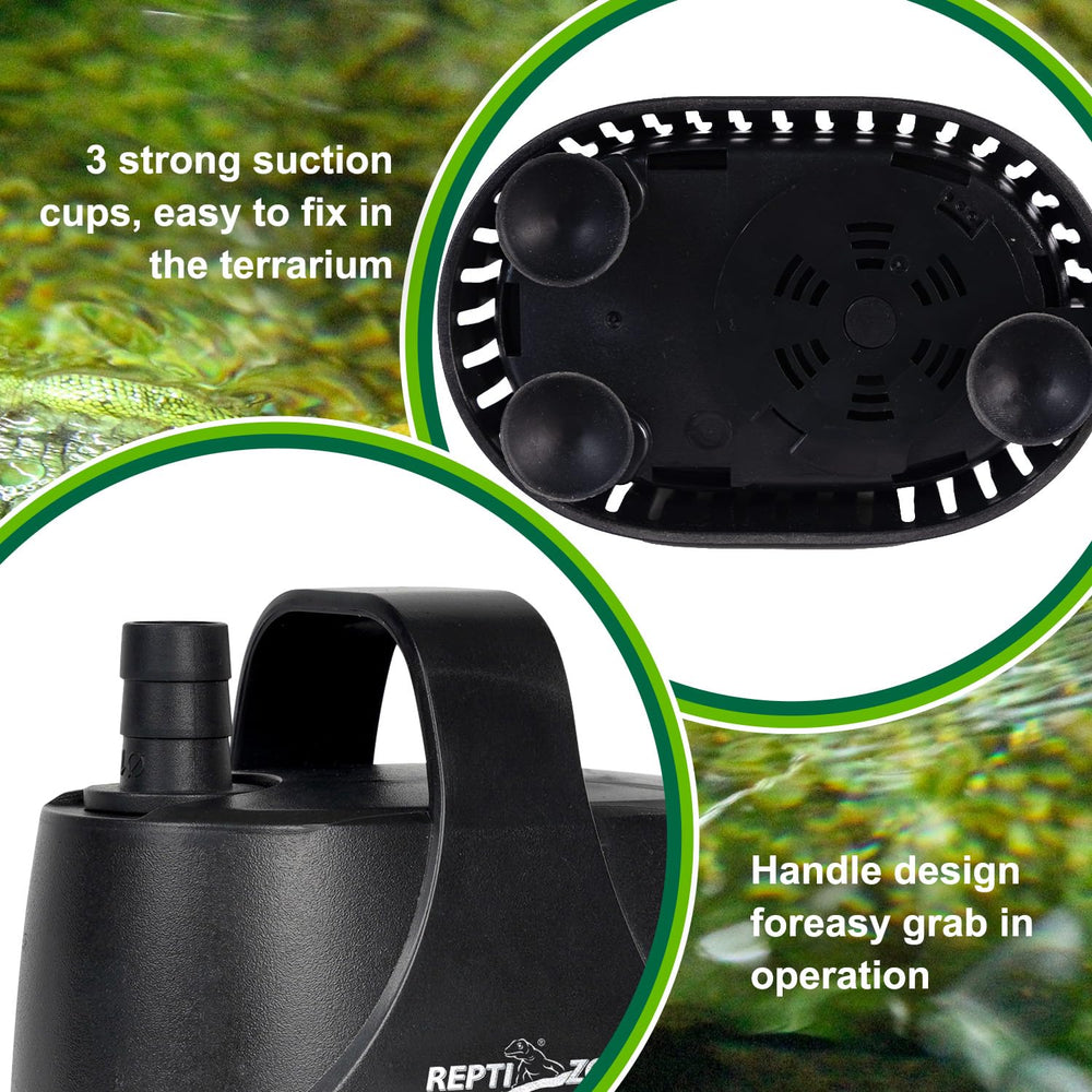REPTIZOO Adjustable-flow knob demonstrates customizable water speed