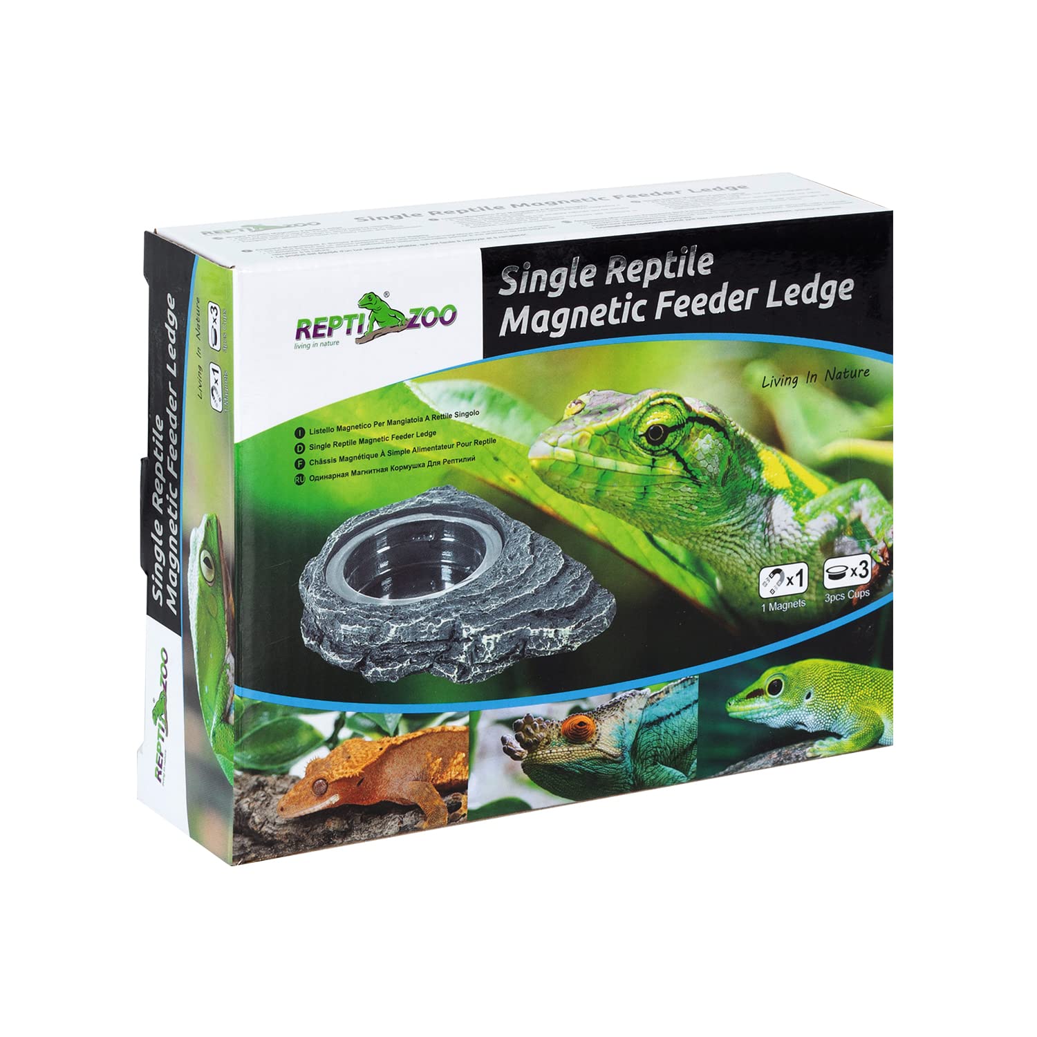 REPTIZOO easy-to-adjust position helps you tailor feeding spots.
