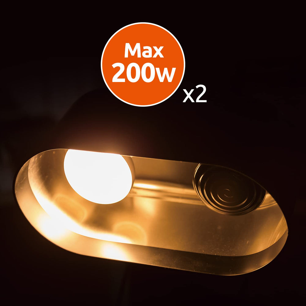 REPTI ZOO polished aluminum body reflects heat to boost brightness.