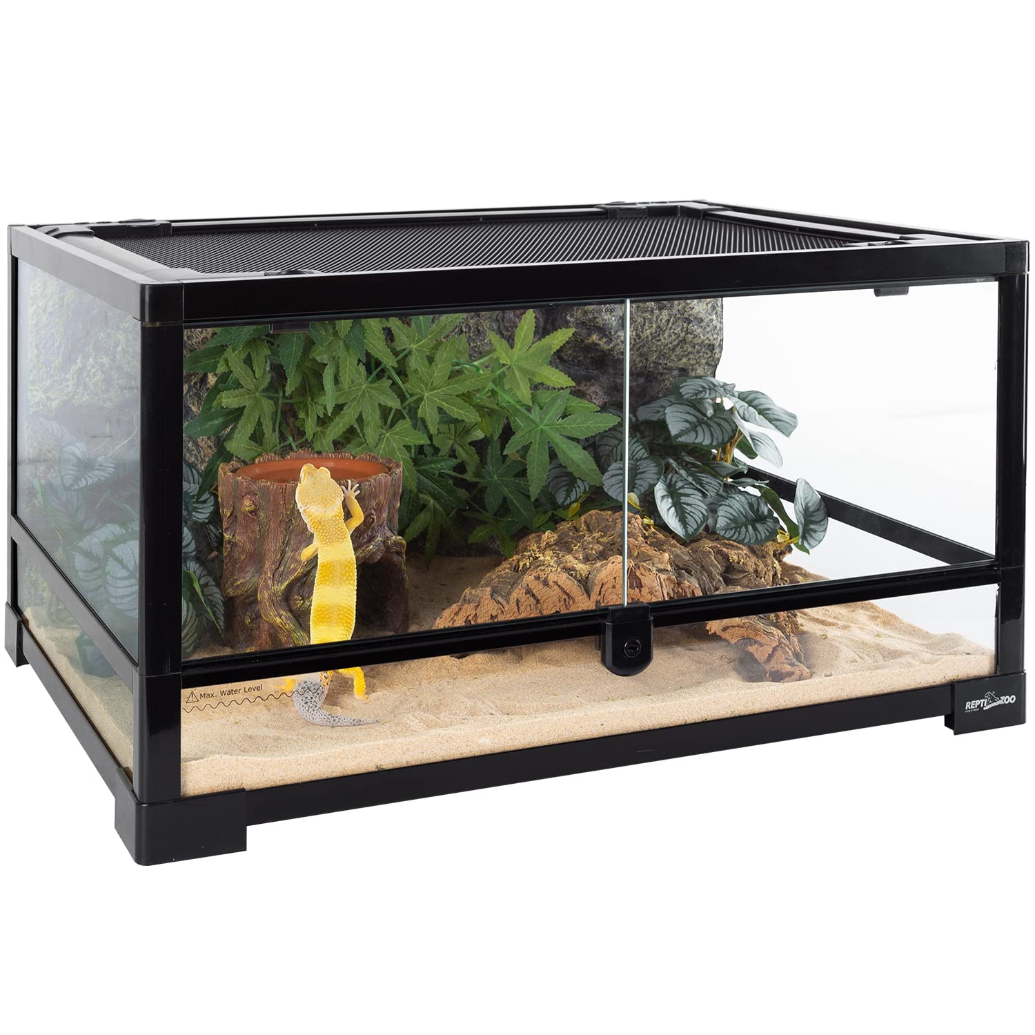 REPTIZOO removable water dish simplifies cleaning and maintenance