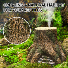 REPTIZOO Top mist outlet design enhances humidity in terrarium