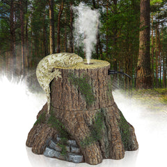 REPTIZOO Tree Trunk Humidifier with top mist outlet for terrarium humidity