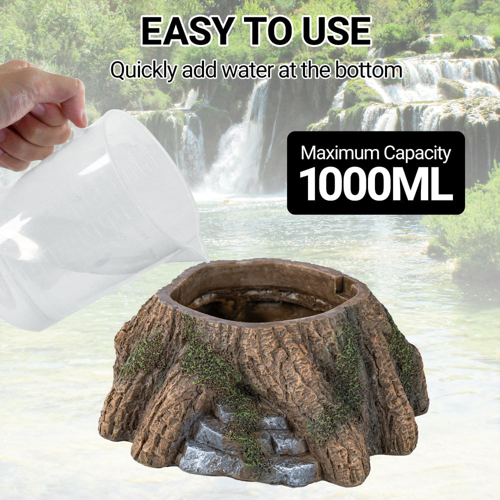 REPTIZOO USB-powered humidifier with independent switch for precise timing