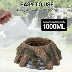 REPTIZOO USB-powered humidifier with independent switch for precise timing