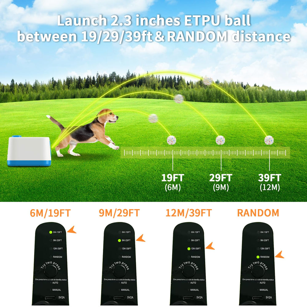 RERBIO random distance mode display illustrating varied fetch challenges