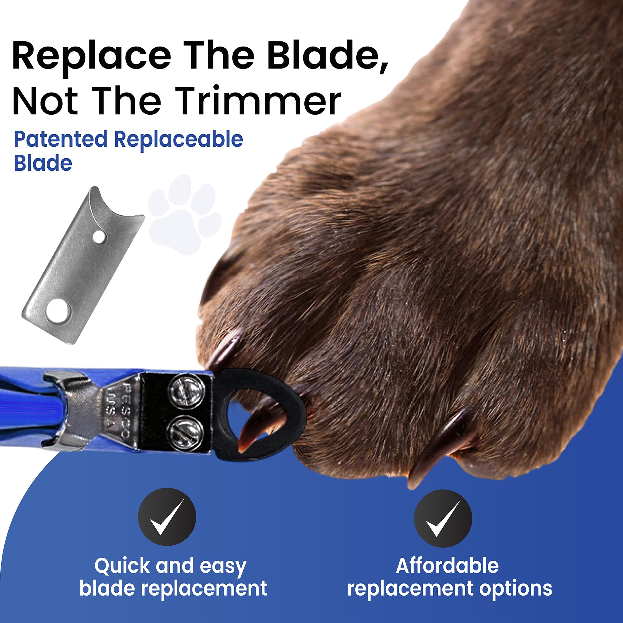 Resco Original Deluxe replaceable blade system shown, enabling quick blade swaps for continued sharp cuts