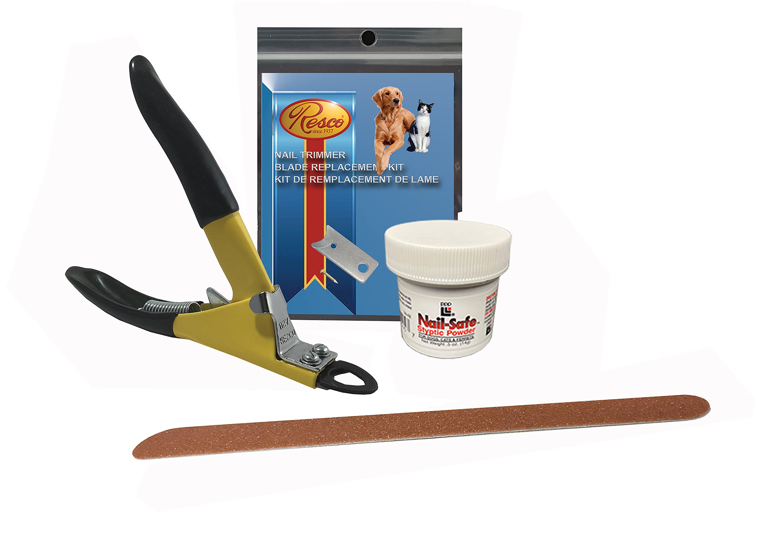 Resco Pet Nail Grooming Kit trimmer close-up for precise guillotine cuts on large dogs