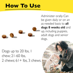 RESCUE Pet Chews ingredients chamomile passionflower and valerian for gentle calm.