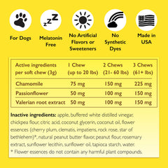 RESCUE Pet Chews soft texture highlights palatable calming supplement for nervous dogs.