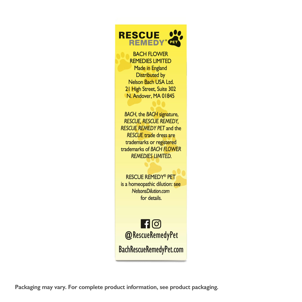 RESCUE Remedy Pet Dropper handy during vet, groomer visits.