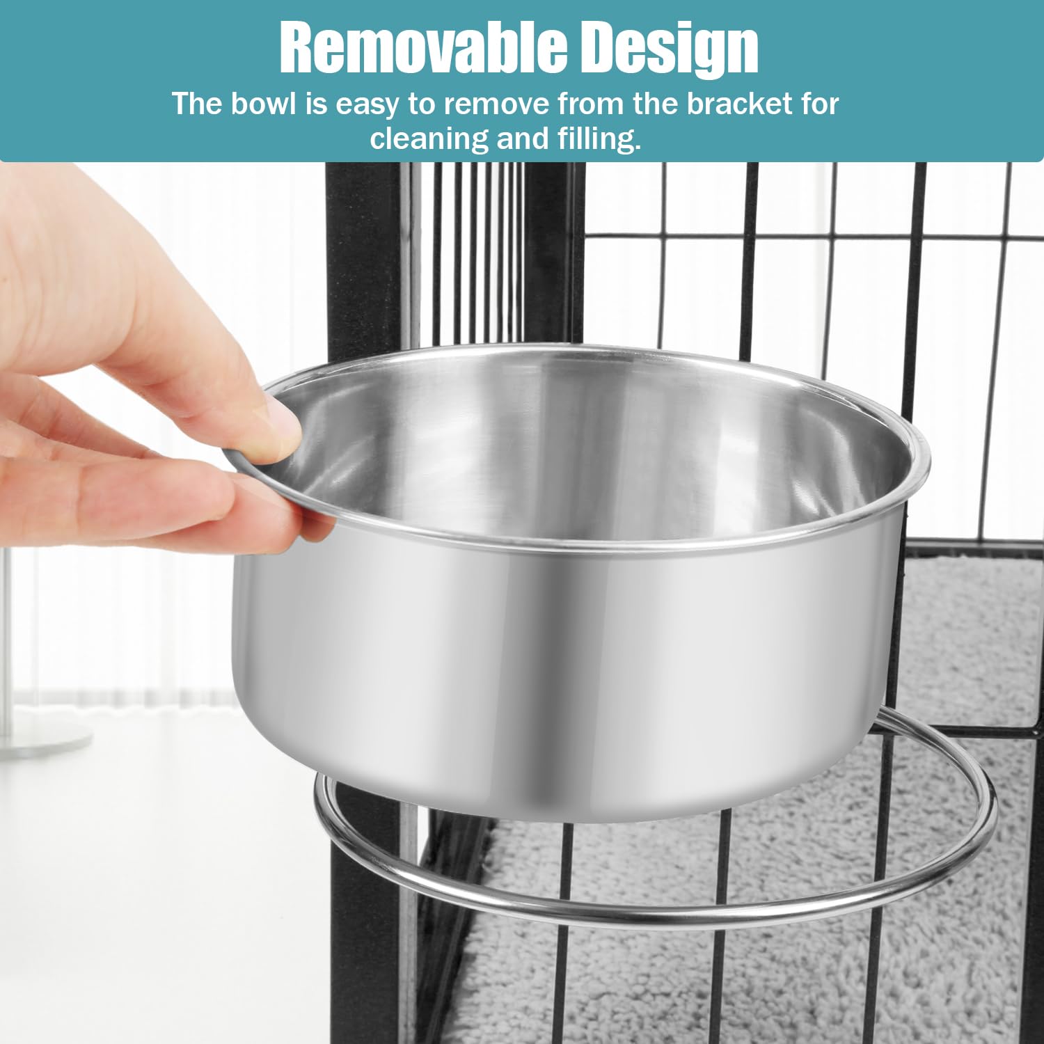 Reshiho stainless steel dish easy clean for daily pet care.