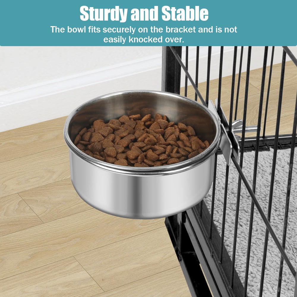 Reshiho feeder bracket removable cage mount keeps bowls secure and easy to refill.