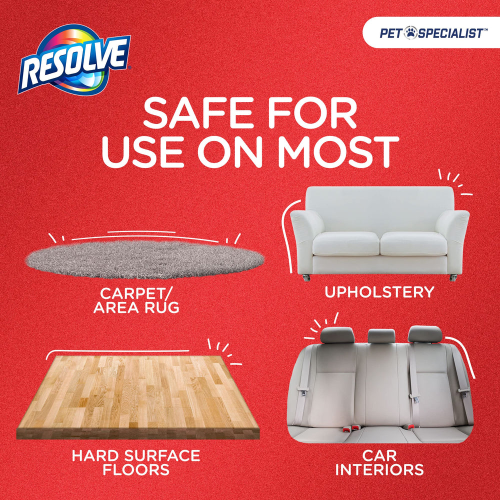 60-ounce refill bottle of Resolve Pet Specialist for extended cleaning sessions