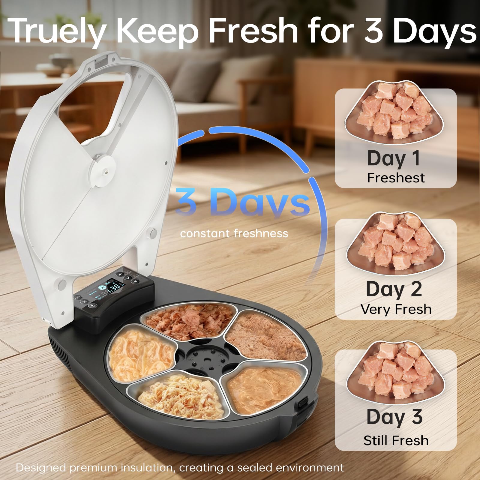 RESPURR 304 stainless steel bowls dishwasher-safe for easy cleaning.
