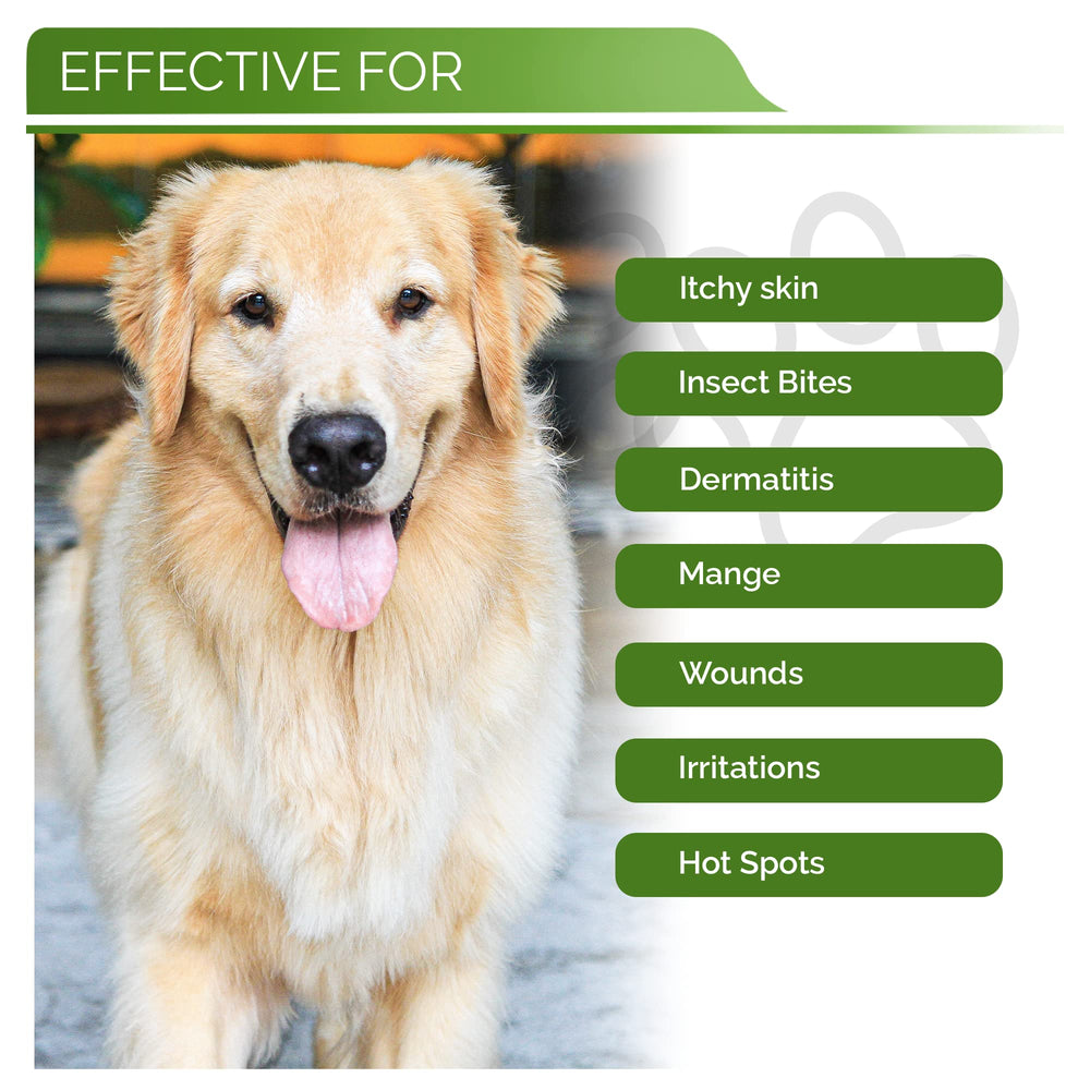 ResQ Organics reduces dandruff and shedding for a calmer coat.